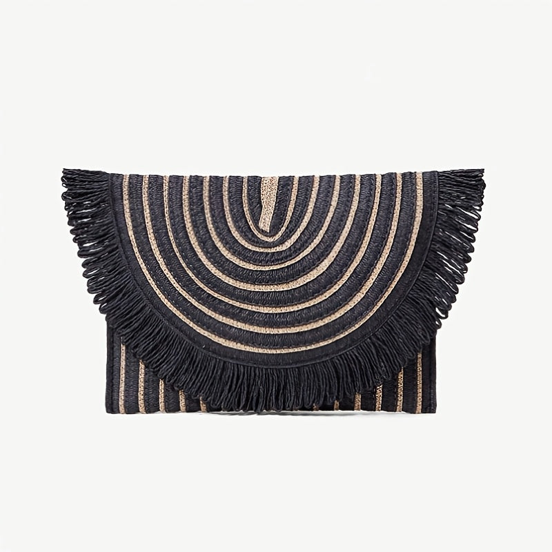 Straw Bag Beach Clutch