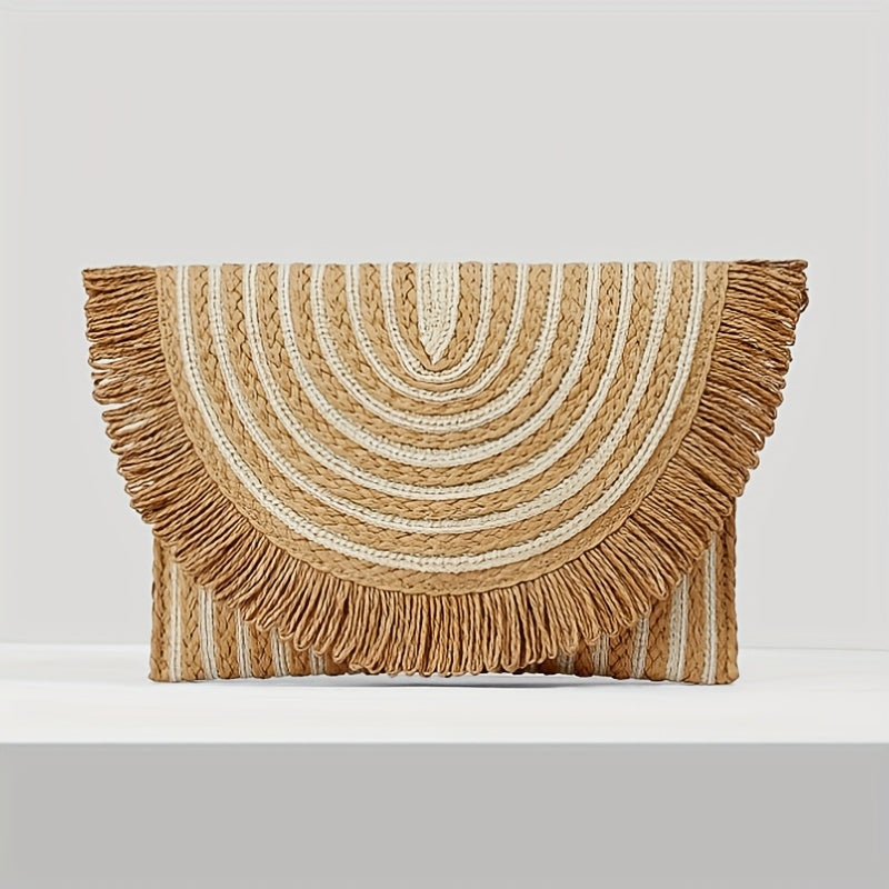 Straw Bag Beach Clutch