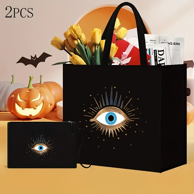 2pcs Evil Eye Beach Canvas Bag