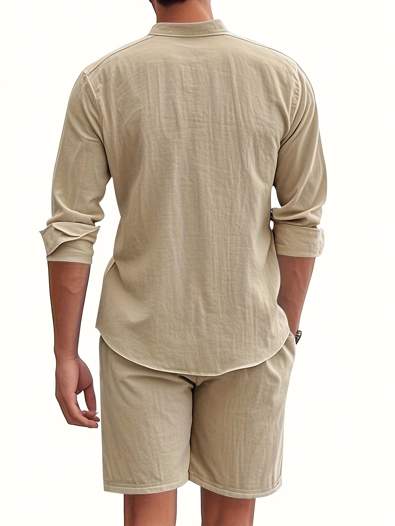 Cool Summer Men's Loose Casual Linen Breathable Set