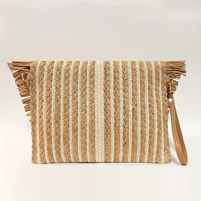 Straw Bag Beach Clutch