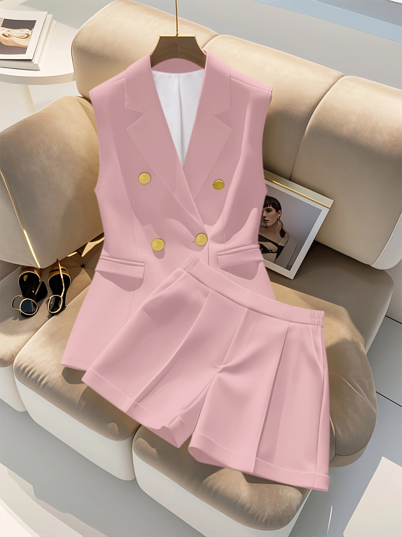 Elegant Office Shorts Set