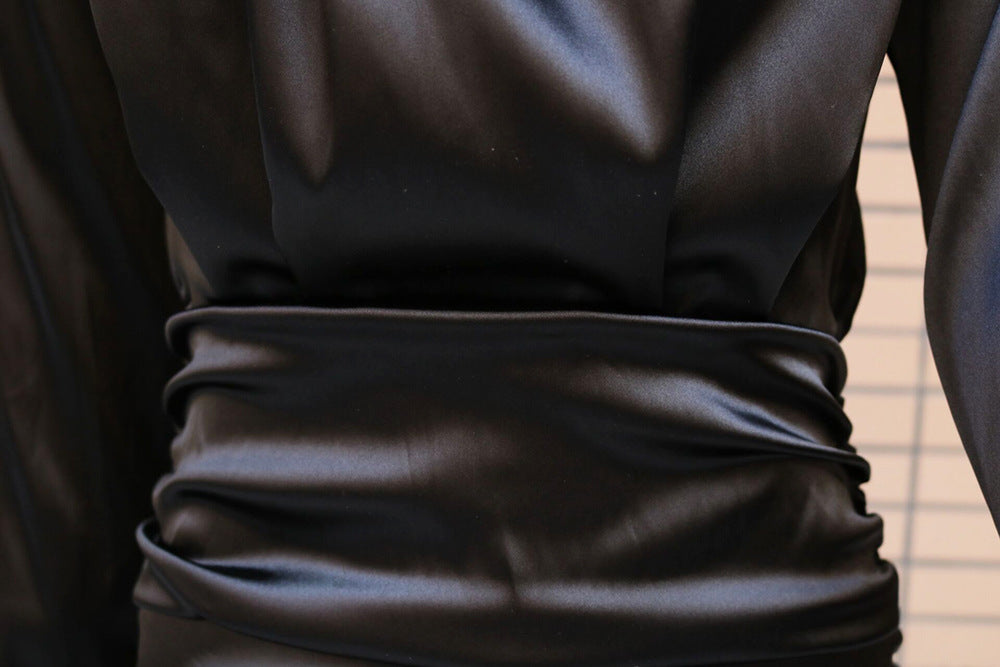 Turtle Neck Mini Dress Ladies