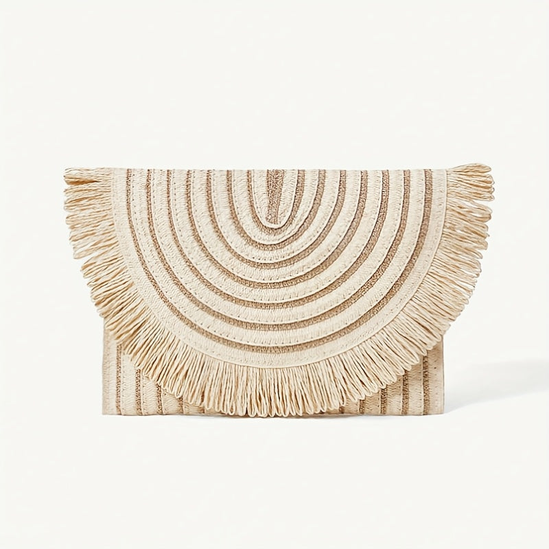 Straw Bag Beach Clutch
