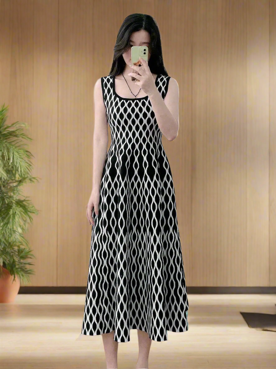 Maje Jacquard Vintage A-line