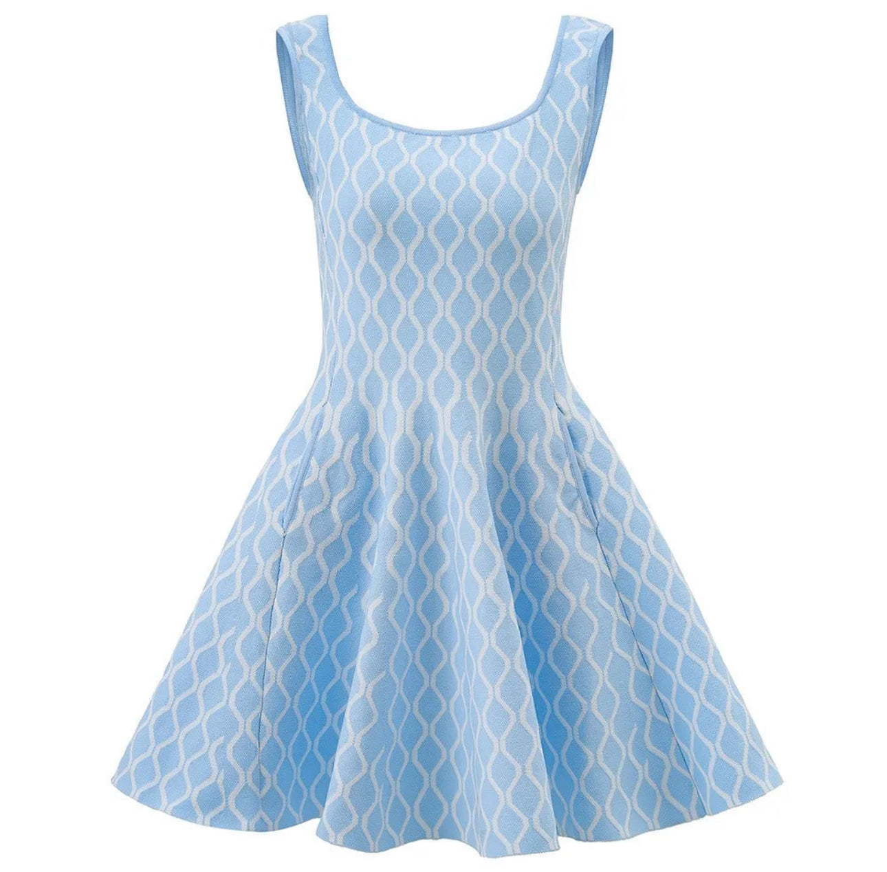 Maje Sandro A-line Geometric Jacquard Mini