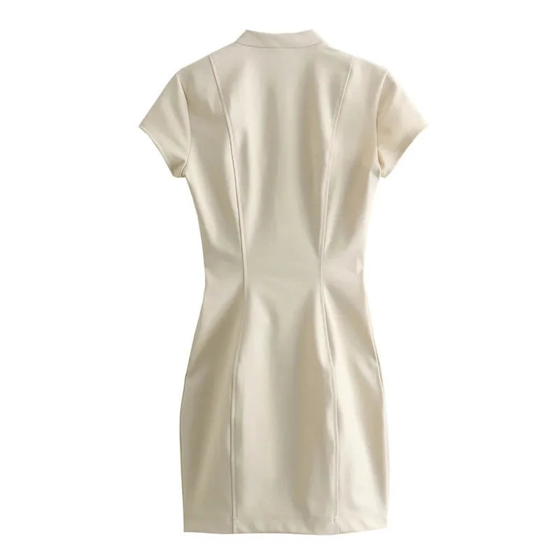 Boss Lady Pocket Hollow Mini Dress