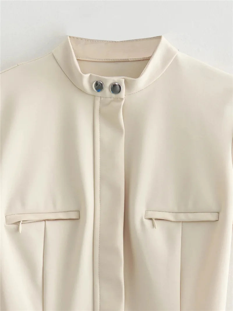 Boss Lady Pocket Hollow Mini Dress