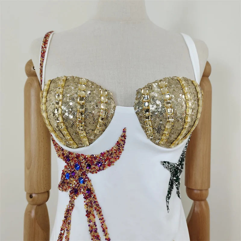 1 beautiful OceanUSA Bandeau Crystal Sequin