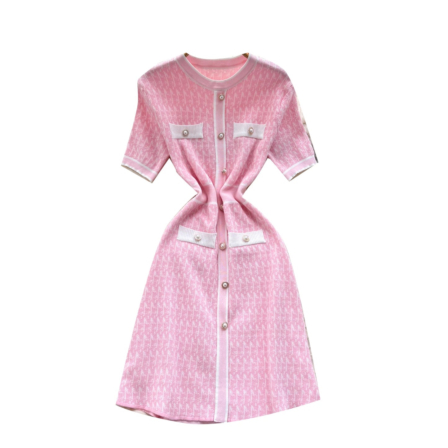 Summer Roman Tunic Slim Knit Midi