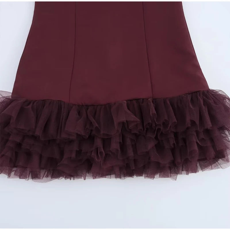 Patchworkkleid Federn Premium Kollektion