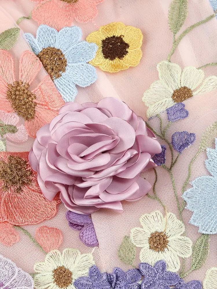 3D Flower Party Dress