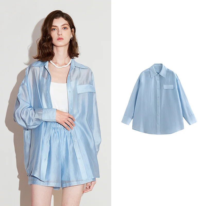 Lightweight silk blouse