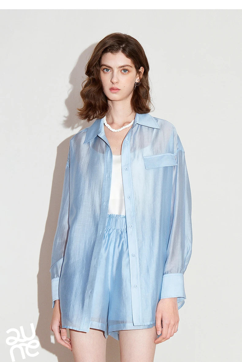 Lightweight silk blouse