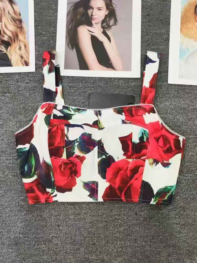 Vintage Roses Print Dolce Vibe Set