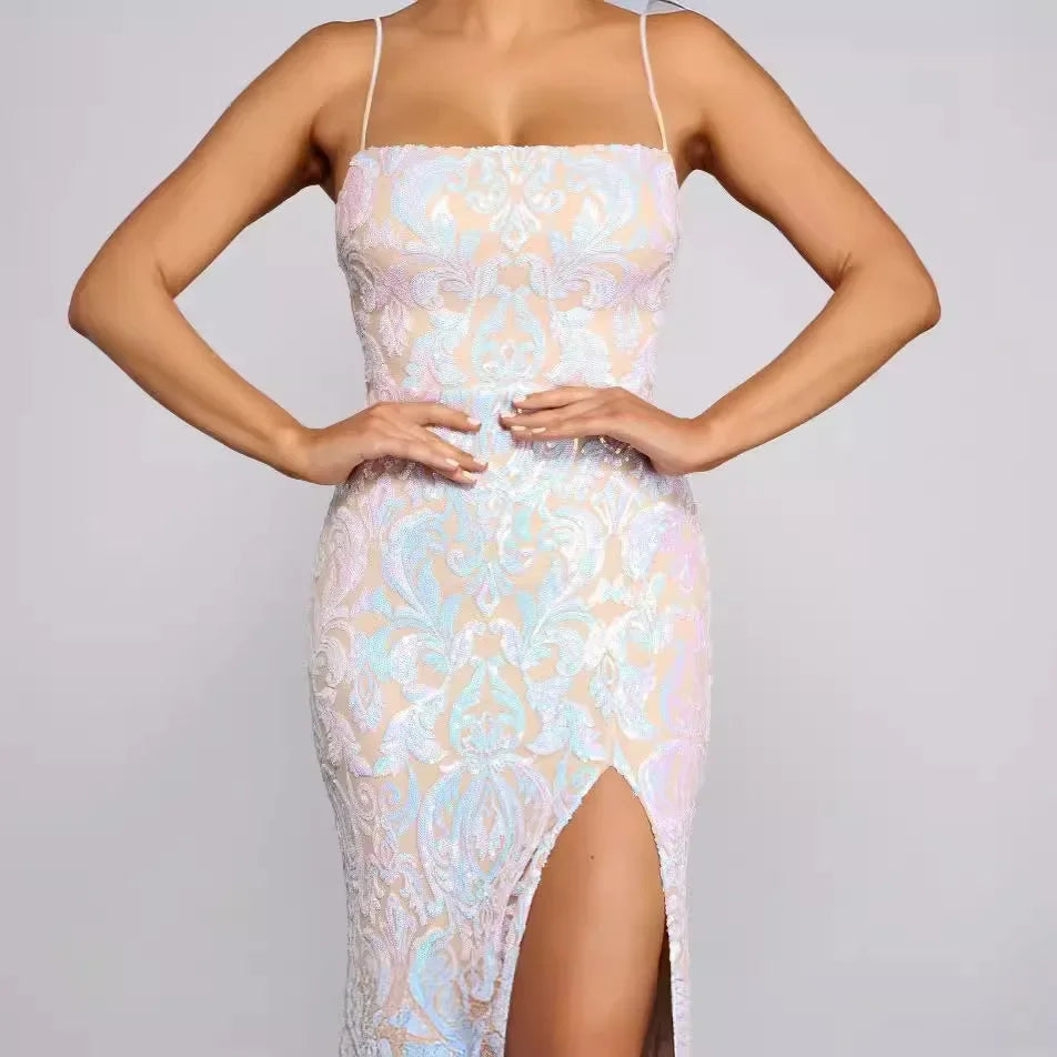 Glitter Sexy Gown Dress
