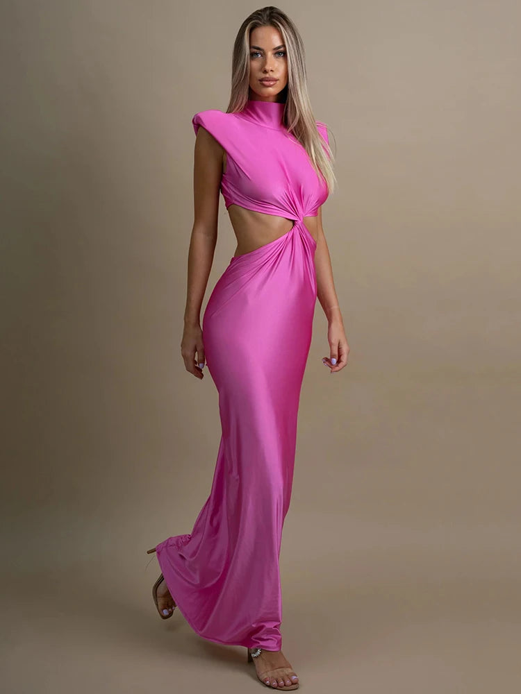 twisted cut out dress