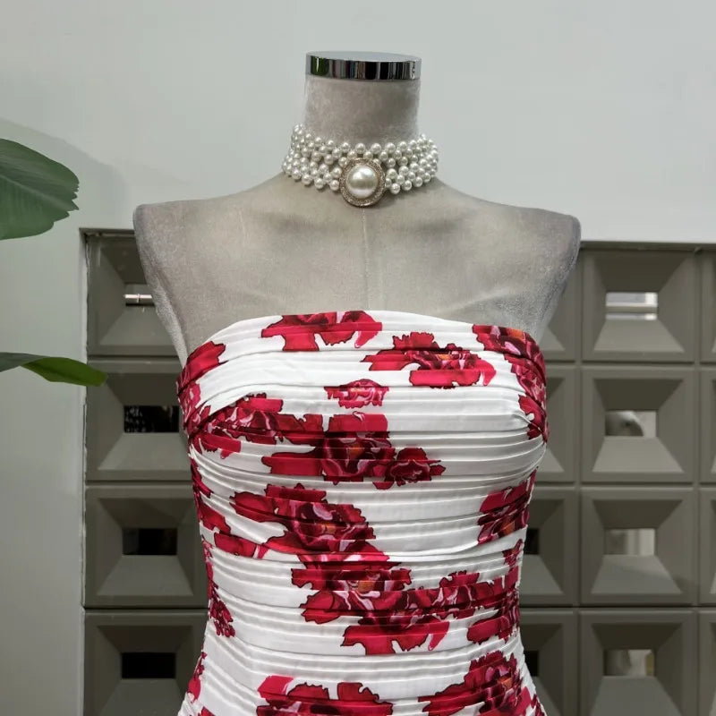 Backless bottom flower Birthday Dress