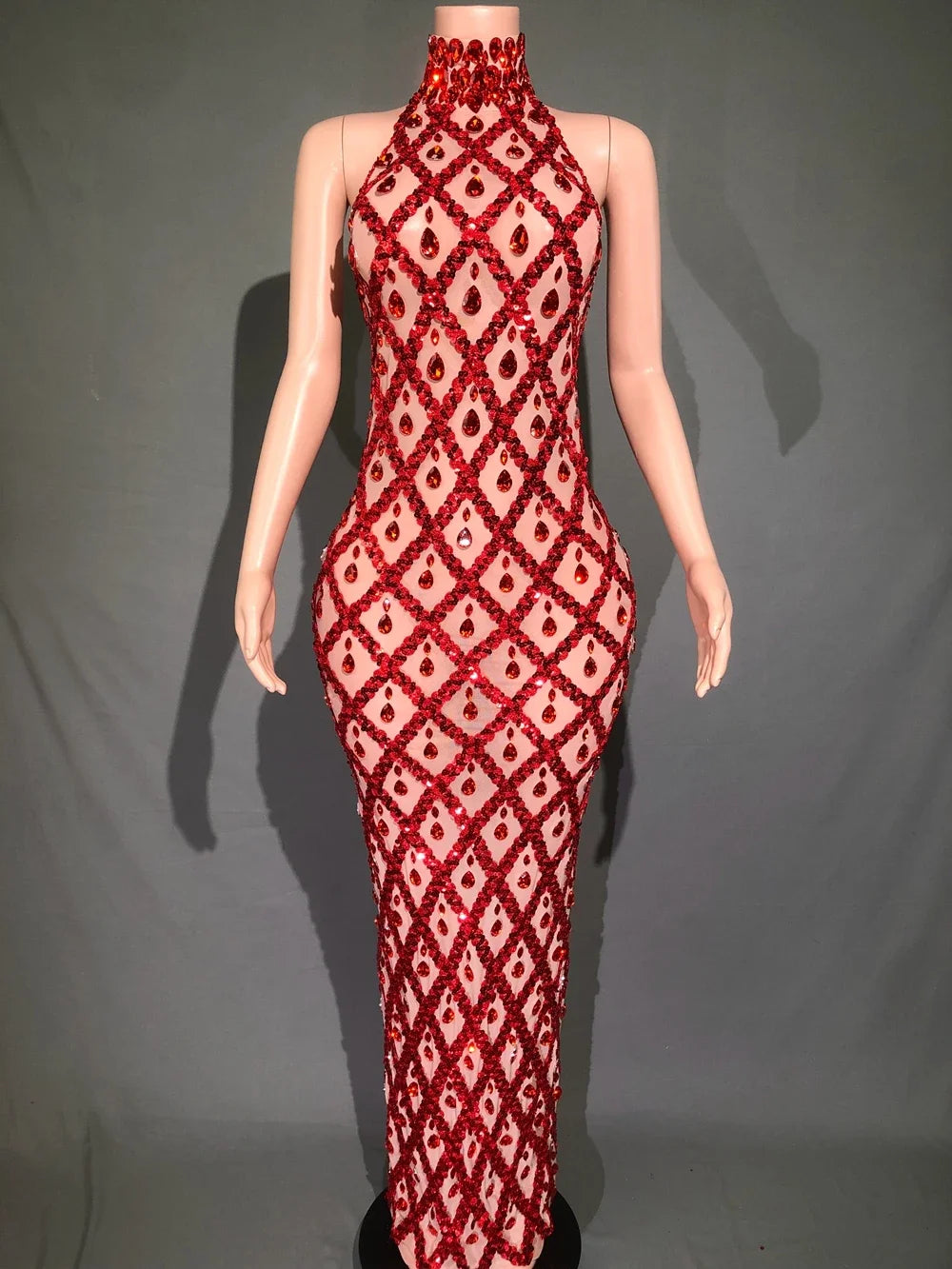 Sparkly Rhinestones Bodycon Dress