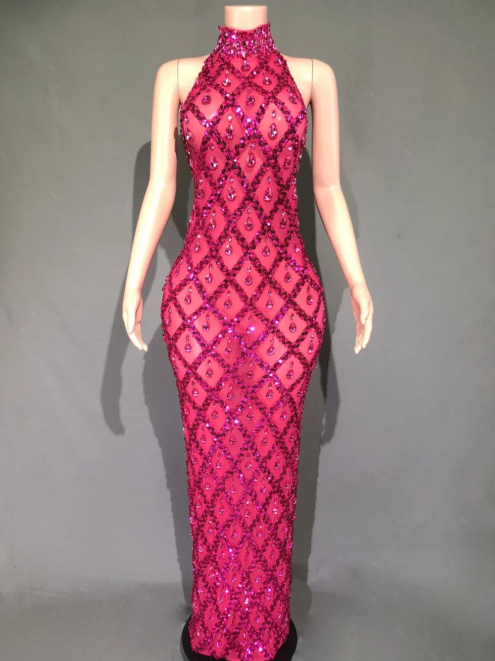 Sparkly Rhinestones Bodycon Dress