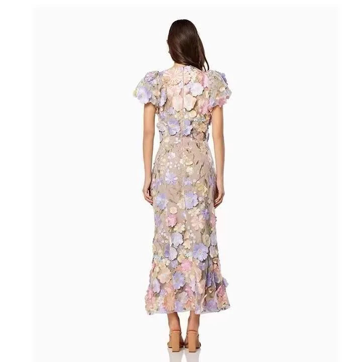 Flower Embroidered