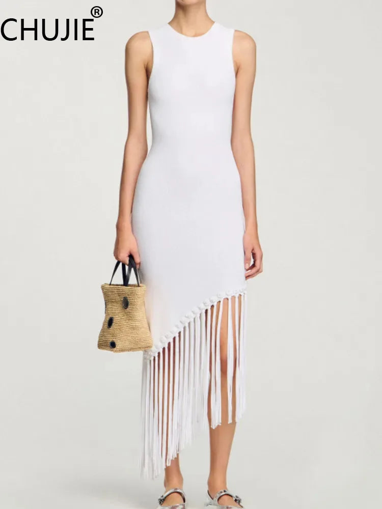French Socialite Hem Tassel Sli