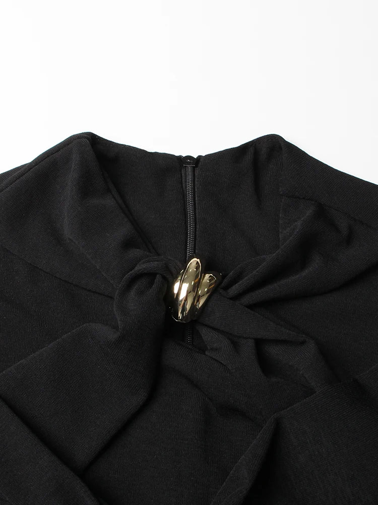 Hollow out V Neck Dress