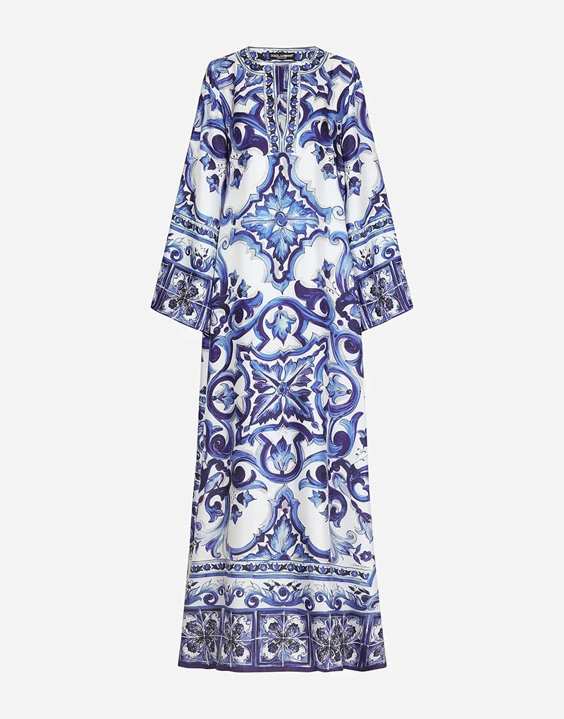 Blue white Porcelain Print