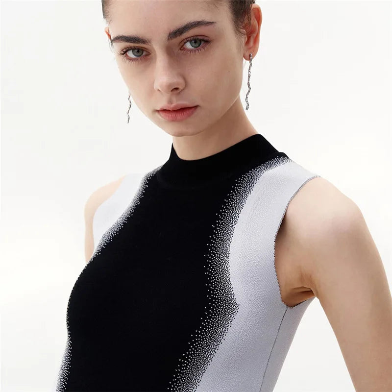 Asymmetrical F1 Race Day Mini Dress