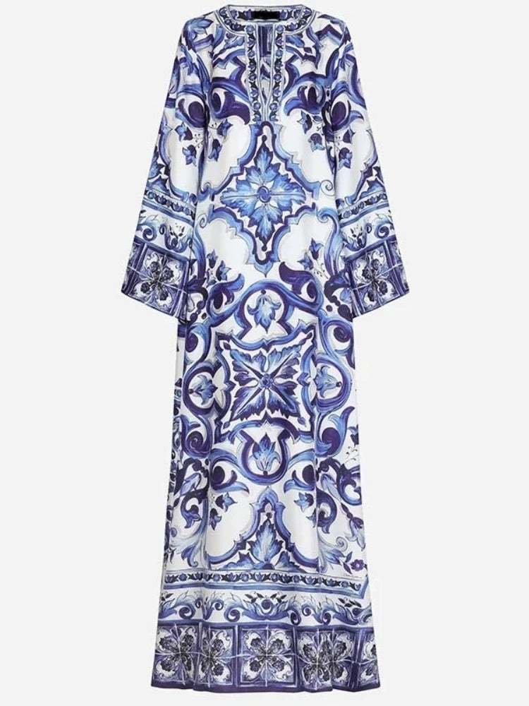Blue white Porcelain Print