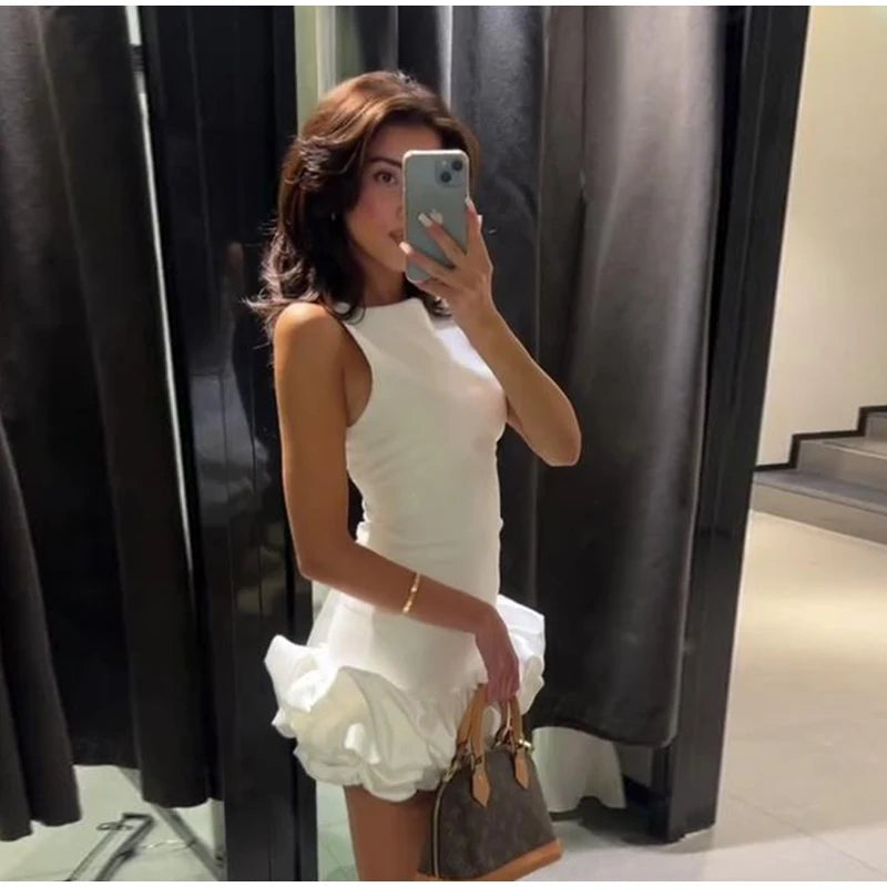 Mini Dress Ruffled