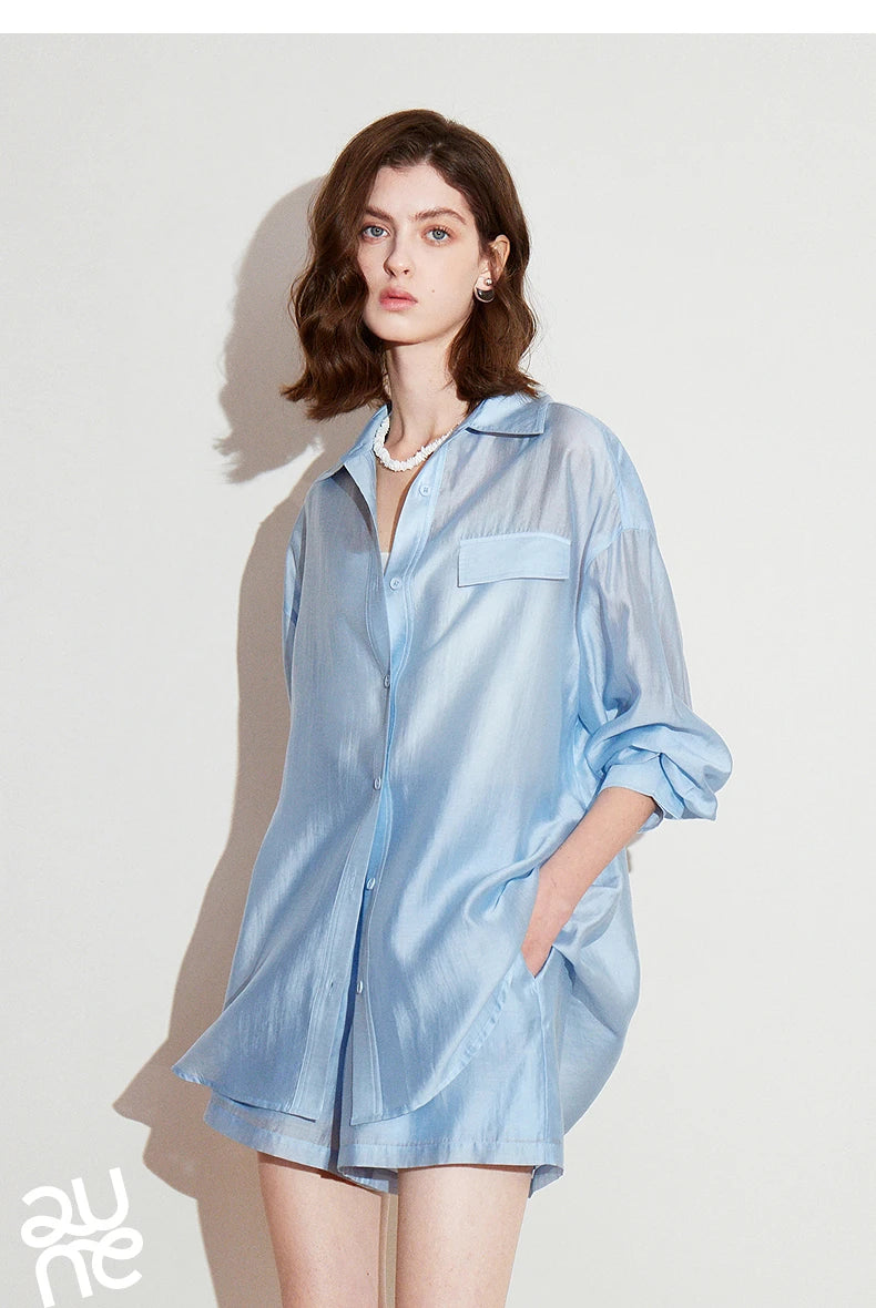 Lightweight silk blouse