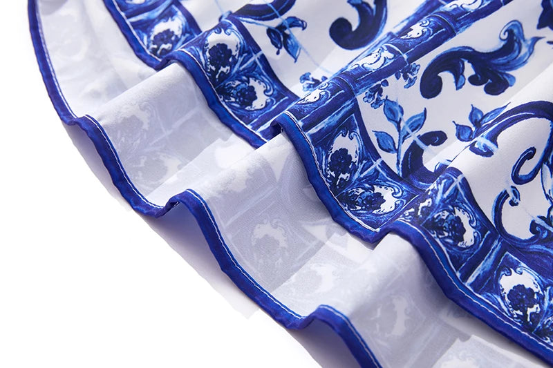 Porcelain Majolica Print MIdi