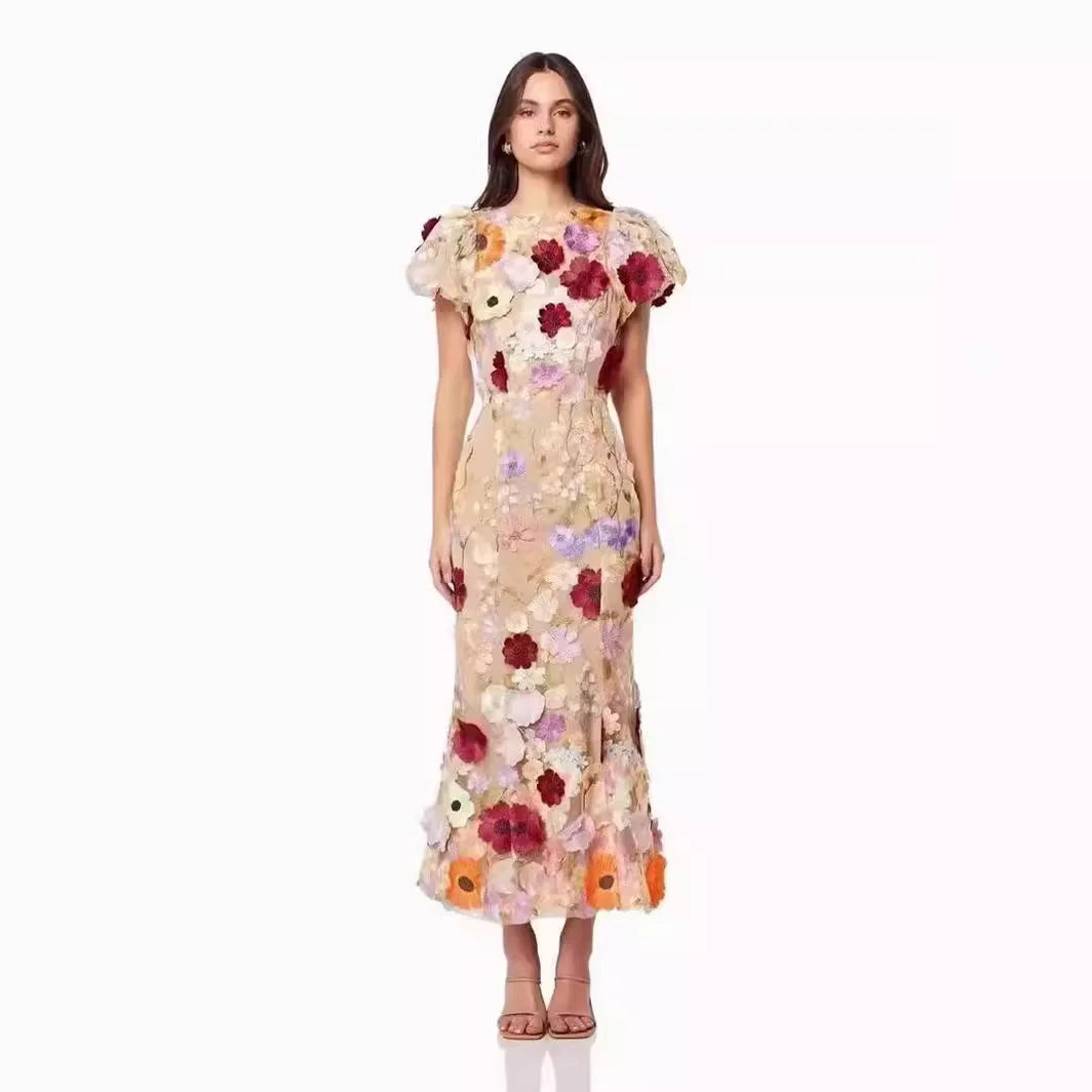 Flower Embroidered