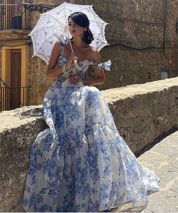 Long Dress Lady Elegant French
