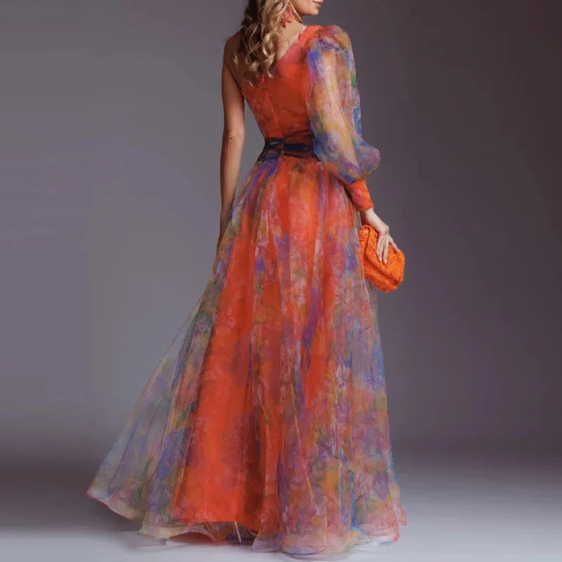 Resort Strand Abend Langes Kleid Gala Premium Promi
