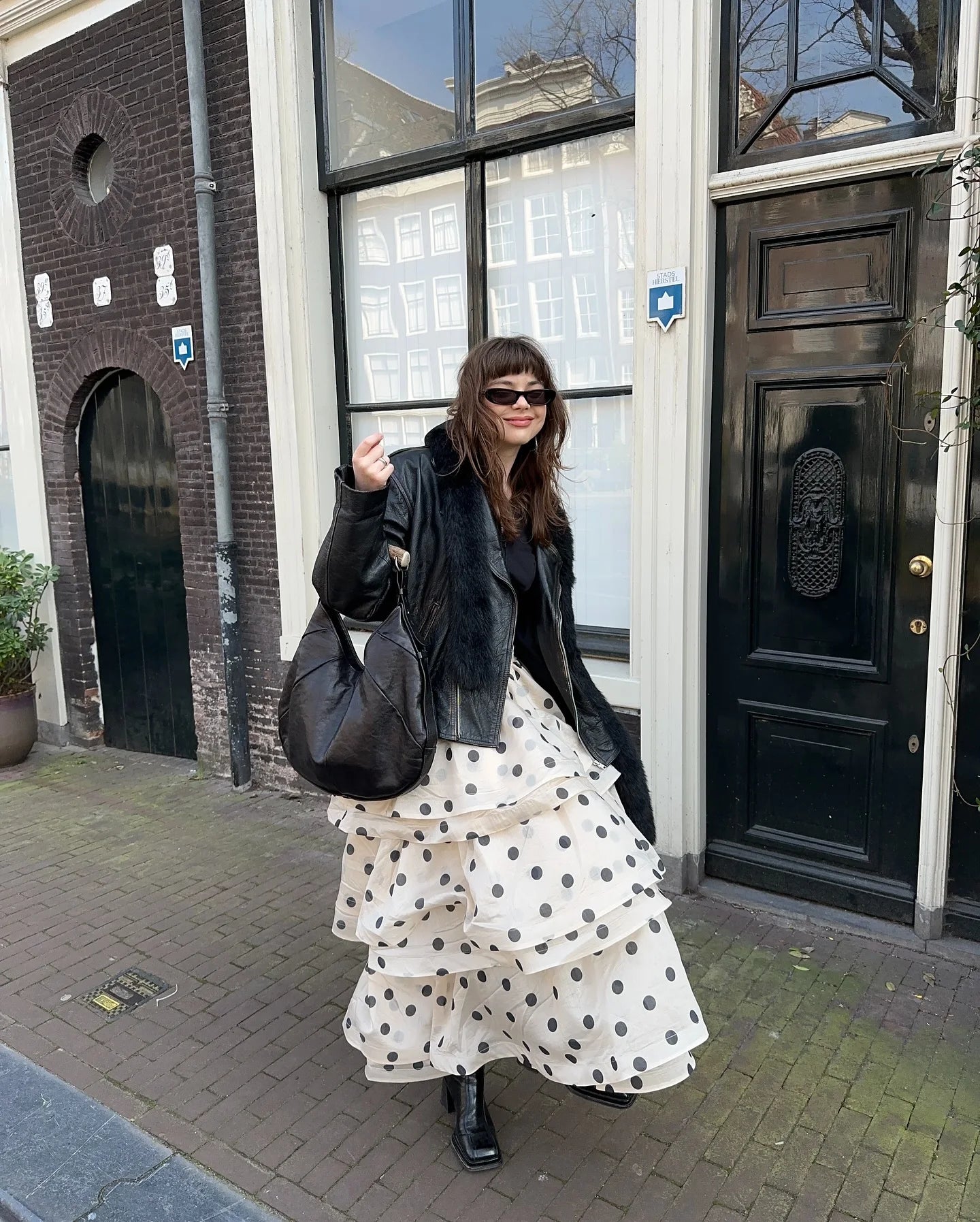 1 Polka Dot Layered Ruffles Set