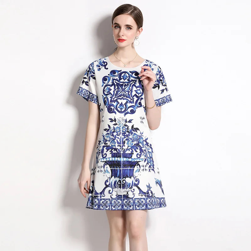 Vintage Posh Porcelain Pattern Dolce Dress