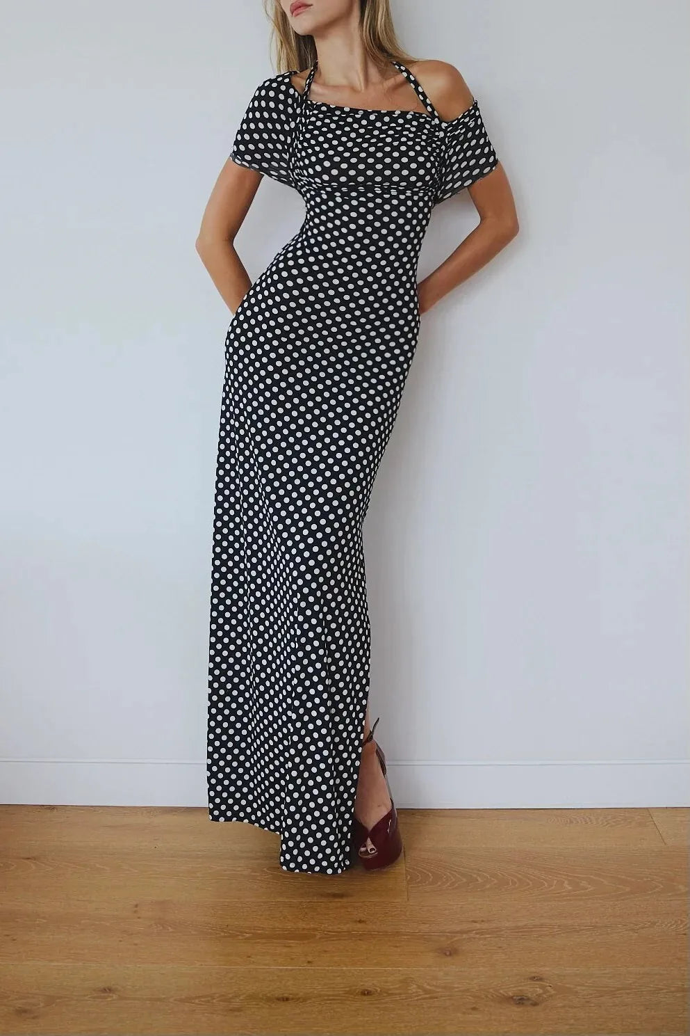 Dreamy Backless Polka Dots