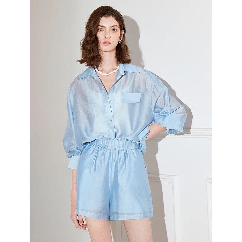 Lightweight silk blouse