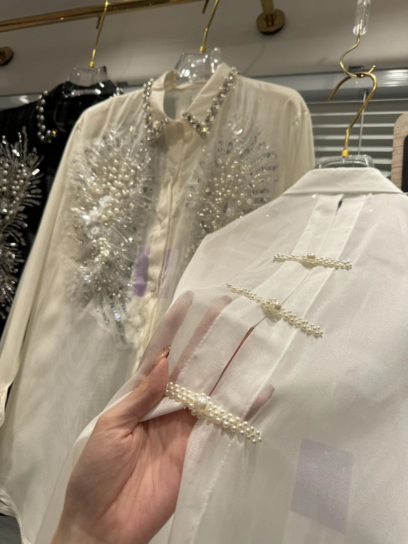 Luxury Embellished Shirt - The Royals Collection