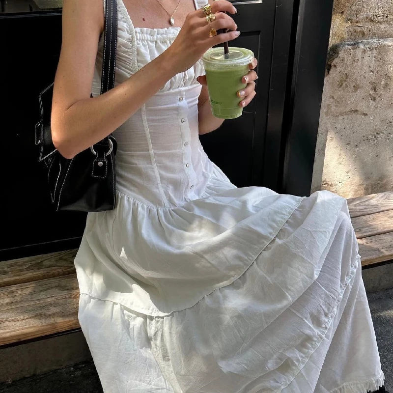 Square Neck Summer Midi
