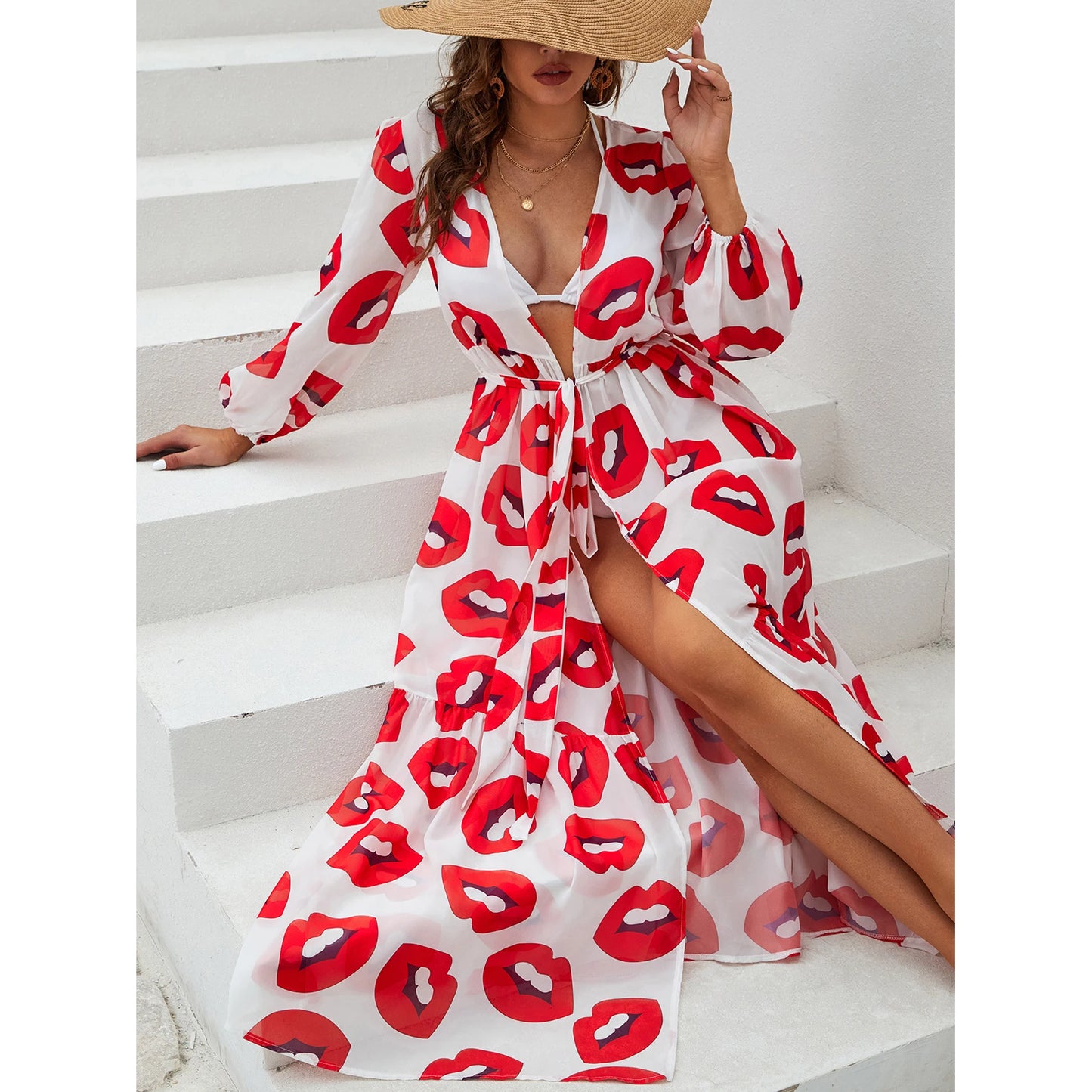 Nouveaux cache-maillots de plage pour femmes, sarong blanc