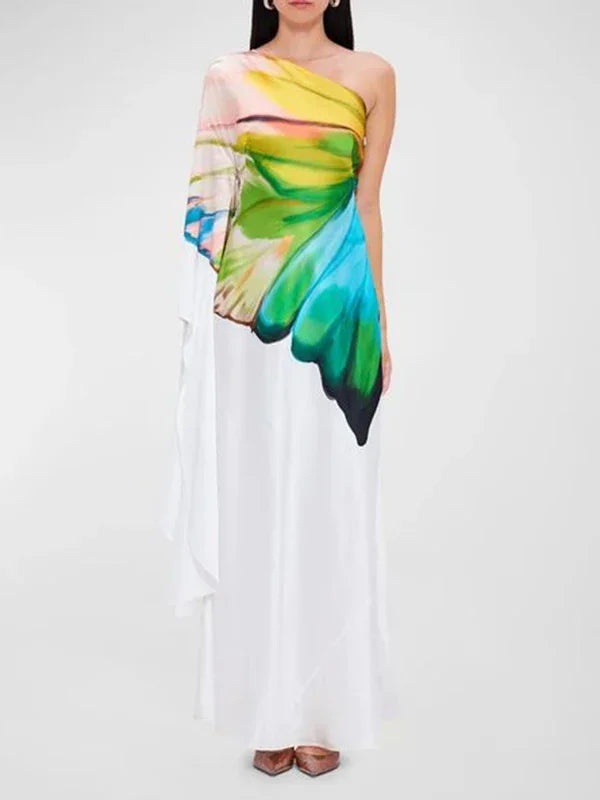 Spring One-Shoulder Dress