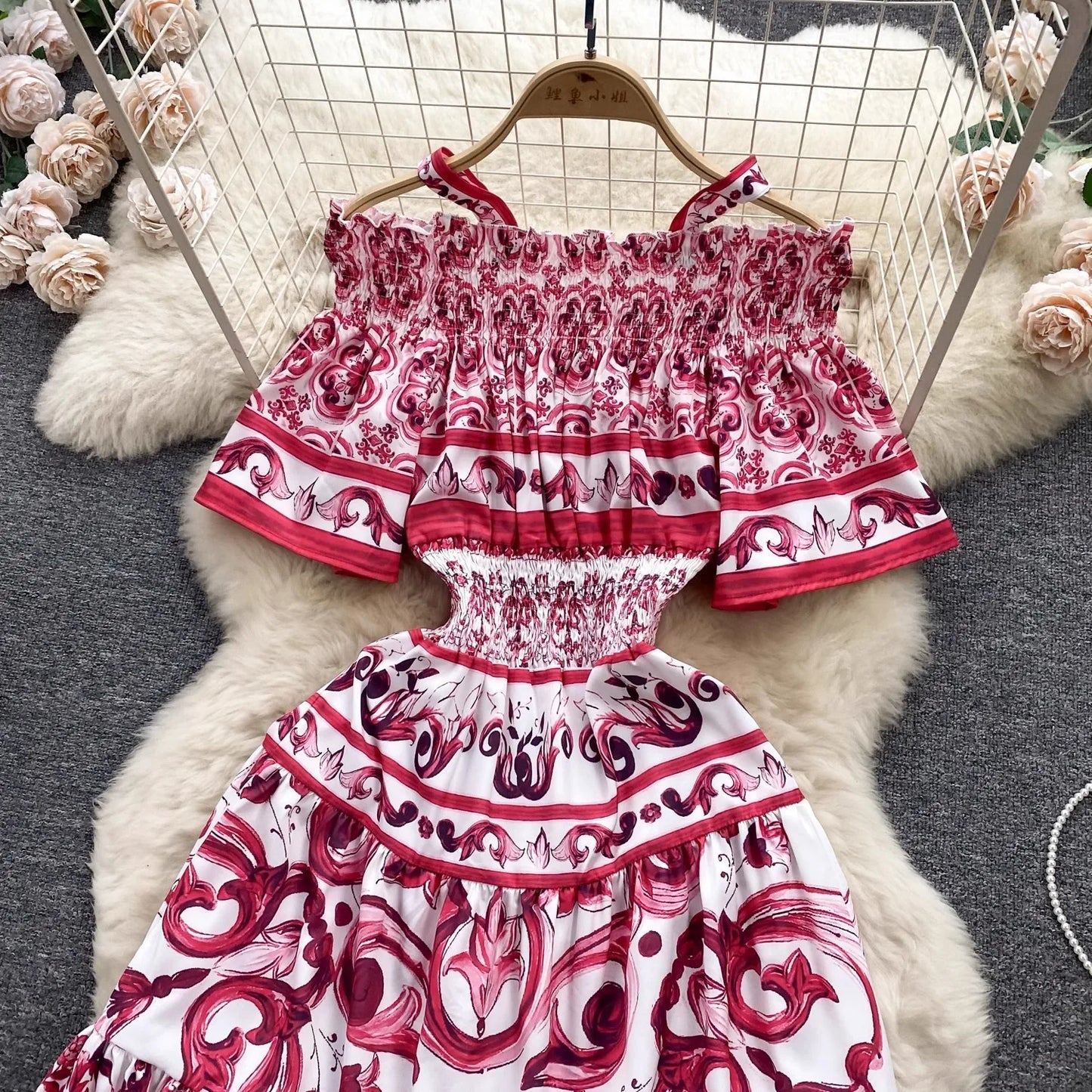 Porcelain Majolica Print MIdi