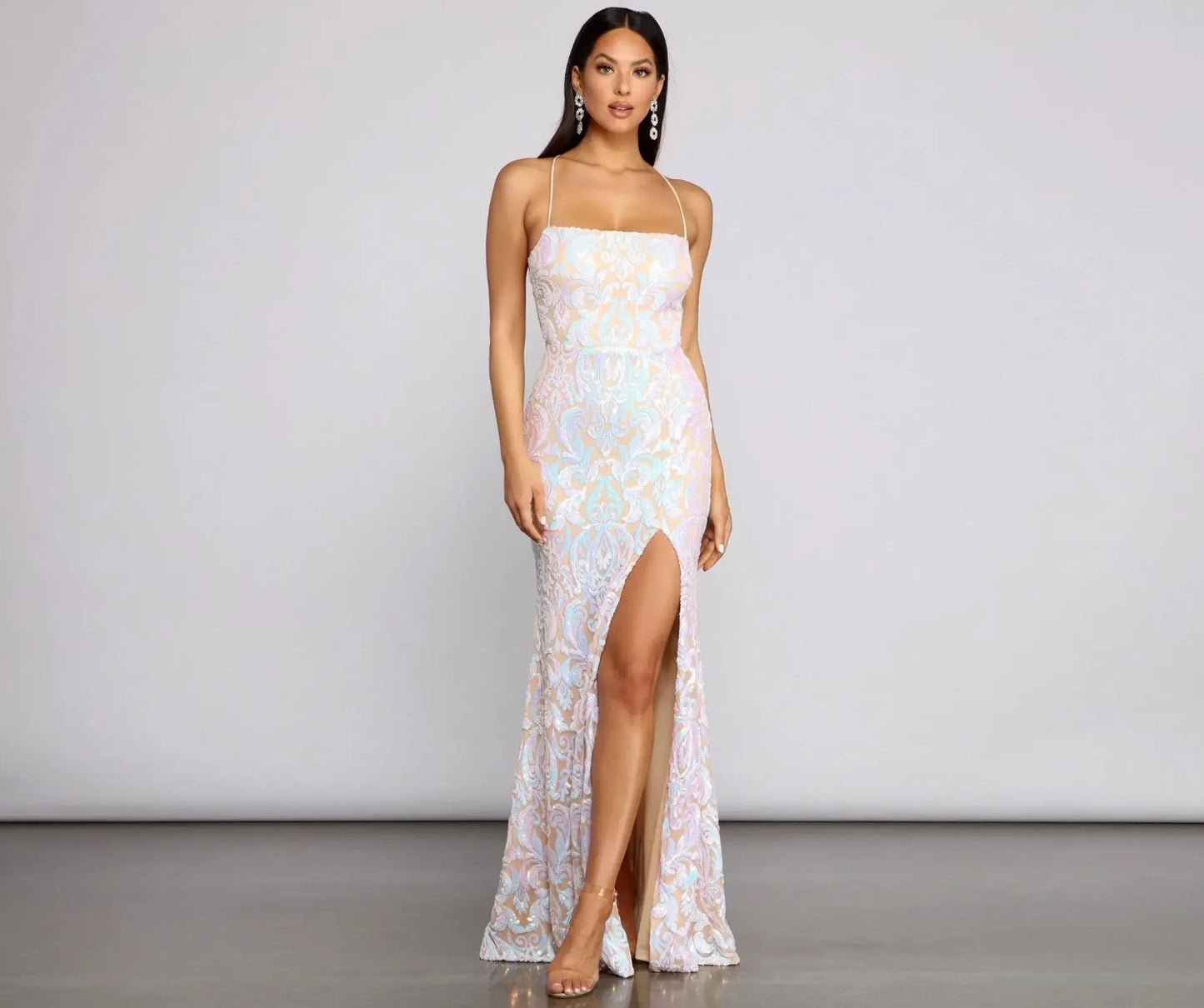 Glitter Sexy Gown Dress