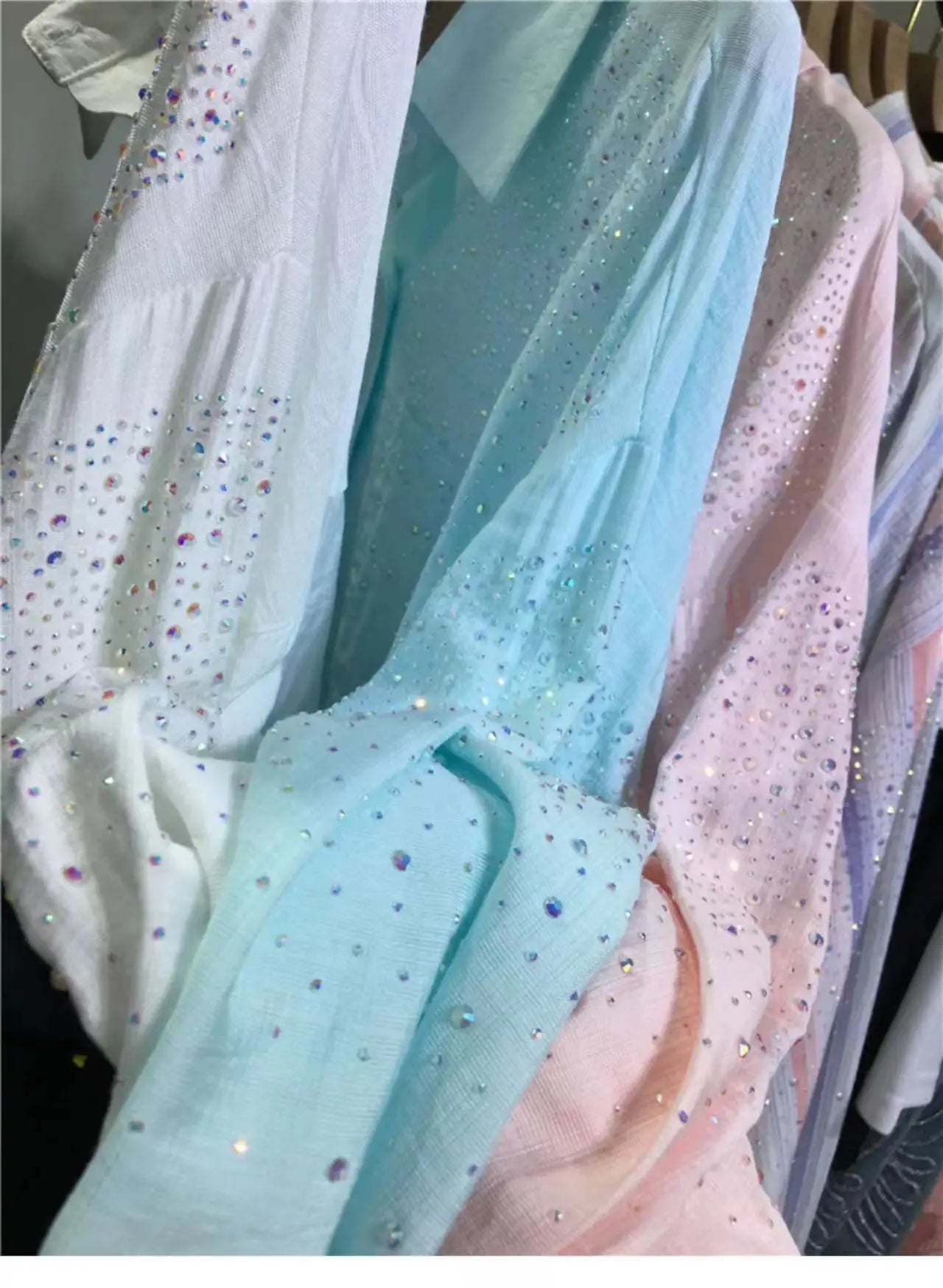 Luxury Sequined Party Chiffon shirt