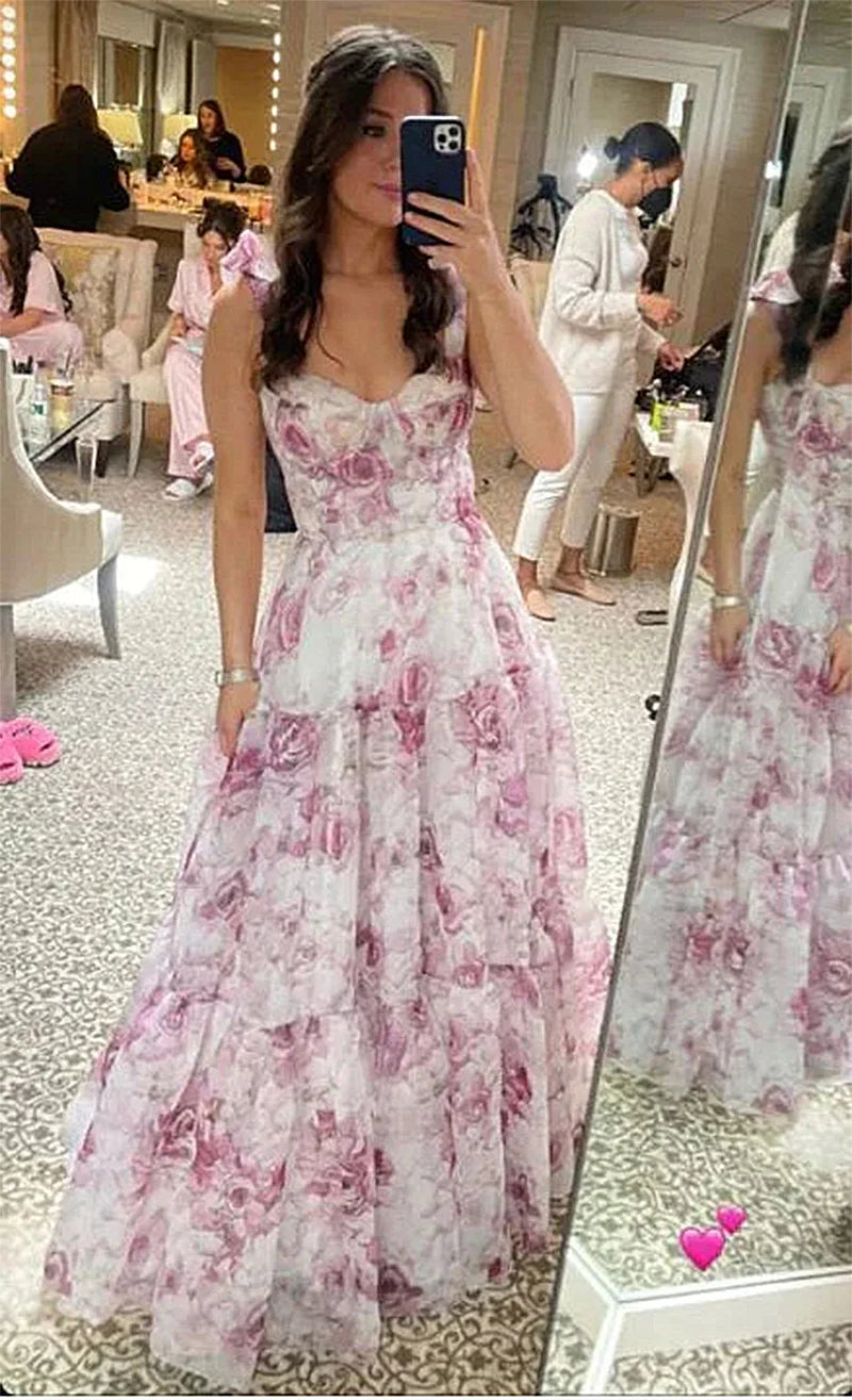 Long Dress Lady Elegant French