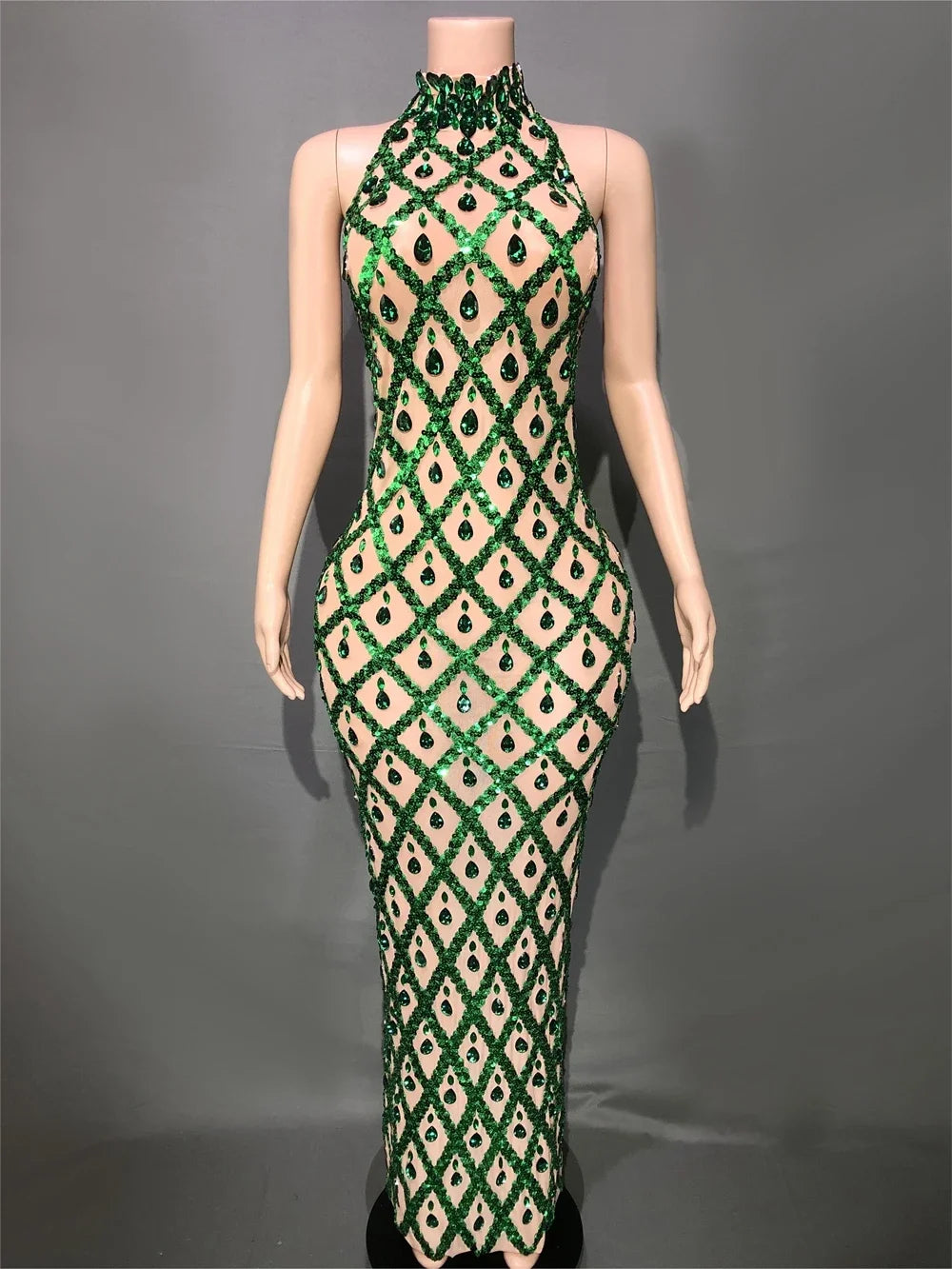 Sparkly Rhinestones Bodycon Dress