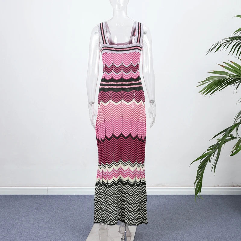 Striped Knitted Dress